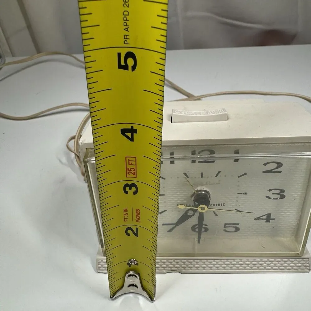 Vintage MCM General Electric (GE) Model 7331-2 Snooz-Alarm Clock - Tested Works